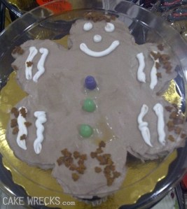 Seriously, gingerbread men shouldn't have tails.