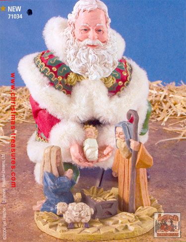 Away In A Manger On The Nativity Scene The Lone Girl In A Crowd