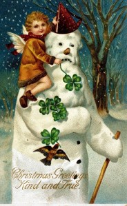 Okay, why are there shamrocks here? That's for Saint Patrick's Day. The designers really seem to have their holidays mixed up this year.