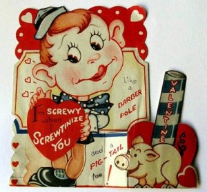 Something tells me that "screwy" may not have innocent connotations here.