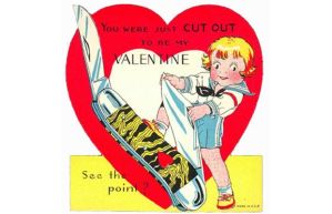 I'm not sure the blade really makes it seem anything other than threatening.