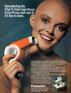At least we know where Sinead O'Connor got her start. Of course, why would she want a hair dryer, I don't have the slightest idea.
