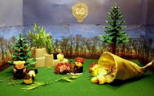 You know this is about the Hunger Games. And no, the Cornucopia didn't look like that in the book or the movie. Still, it's pretty funny.