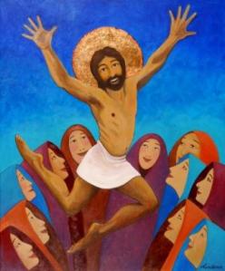 I suppose this is for a children's Bible but even in kids' Bibles, this isn't depicted as a very happy occasion. I mean Jesus is supposed to be suffering in deathly agony carrying a huge cross. This doesn't cut it.