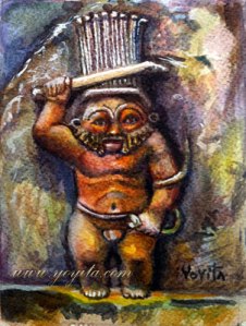 Sure he may not look like much but Bes is one of the oldest and most popular Egyptian gods. He was known as a champion for everything good and enemy to everything evil. Still, you didn't want to mess with him.