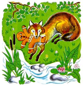Fox eats the Gingerbread Man.