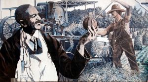 Alabama is known as the home of famous African American scientist George Washington Carver who pioneered alternative crops to cotton for poorer farms such as peanuts, potatoes, soybeans, and yams. He contributed most of his life's work while a professor at the Tuskegee Institute. Still, this doesn't help that most people know him today as