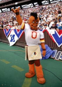 Of course, I couldn't do a post on bad Big Four mascots without including one from the Washington Redskins. I mean this guy is a walking offensive caricature to Native Americans. Seriously, Redskins, change your fucking name for God's sake? You're projecting a highly negative stereotype many Indians find profoundly offensive. Seriously, this mascot reveals the deep depths of your highly racist soul.