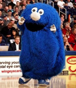 Since what does a blue blob monster have to do with musketeers outside of Sesame Street? Seriously Xavier? If the musketeers ever faced a monster that looked even remotely like an earlier design of Cookie Monster, I'm sure Alexandre Dumas would've mentioned it in his books. Wouldn't he?