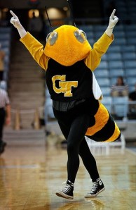 Now I don't know about you but I kind of find this insect mascot kind of creepy for some reason. Perhaps it's that he looks too much like a bug and he's human-sized. Just something about giant bugs that freaks me out especially if they could sting you.