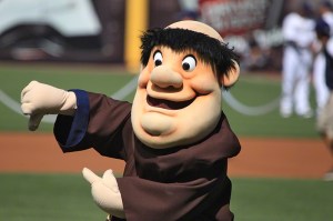 Now I know that the San Diego Padres derive their name from the Franciscan Friars and that "padre" is another thing to call a priest. Yet, I wonder how many people firmly believe that the Swinging Friar is an insulting caricature of monks? I mean they were pretty awesome guys in the Middle Ages, not fat idiots akin to Friar Tuck!