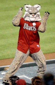 For God's sake, I'm sure that looks like something I'd see in Pittsburgh during a furry convention. That costume is simply terrifying if you know what I mean and is kind of an insult to bobcats.
