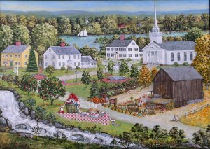 Like a lot of places in New England Connecticut is well known for its picturesque scenery and towns with fixtures like barns and steeple churches. Kind of explains why so many celebrities tend to live there.