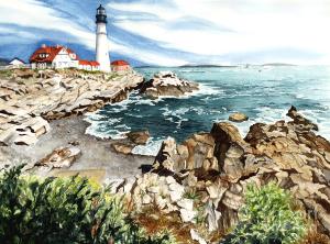 Maine is well known for its jagged rocky coastline and lighthouses that create picturesque scenery that attracts many tourists and filmmakers. A lot of movies set in New England often feature a jagged coast like Maine's.