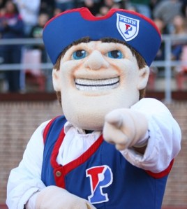 Now I know Penn probably uses a Quaker mascot since PA was founded by them. Yet, Quakerism is a religion that's founded on pacifism while many sports can erupt into fights. Perhaps the Quaker mascot should just stick to promoting oatmeal instead.
