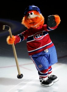 Youppi was actually a mascot for the Montreal Expos before moving to the Canadiens. Still, he kind of reminds me of a lovechild you'd expect between Bigfoot and Carrot Top. Or perhaps he's the product of Yukon Cornelius hooking up with the Abominable Snowman from Rudolph the Red Nose Reindeer TV special.