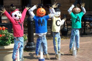 How did they manage to get pumpkin carvings that resembled sport and have them be so smooth like that, I have no idea. This especially goes to the football head.