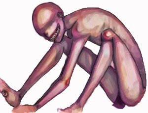 While the Aigamuxa is a known man eating beast, it's easily out maneuverable because it has eyes on its feet. Thus, it can't run and see at the same time. Still, the stuff of nightmares though.