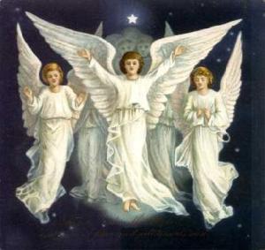Now while the popular imagery of angels is depicted in this picture, the original imagery of them based on what you see in the Bible are pretty funky. For instance, cherub aren't those fat little angels you see in Renaissance paintings. They more or less resemble rock music guitarists than those.