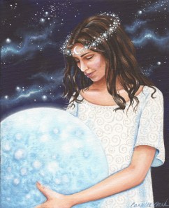 Selene is the goddess of the moon who drives a chariot across the night sky. Unfortunately, she's also known for her obsession with Endymion and was said to have born 50 daughters by him after he was put into eternal sleep. Yeah, you can guess the disturbing unfortunate implications there.