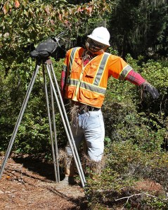 I hope this scarecrow isn't from the gas companies. I seriously hope he's not. Let's just say I have absolutely no confidence that fracking is safe and leave it at that.