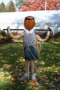 Seems pretty strong despite his thin arms. Then again, those bar bells seemed to be made of plastic.