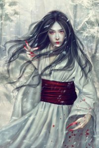Known as the Japanese Snow Woman, the Yuki-Onna is known to lure and kill almost every man she encounters in the snowy mountains, especially if they're domestic abusers or evil. Of course, she has been in relationships with several men and has let a few goodhearted men go from time to time.