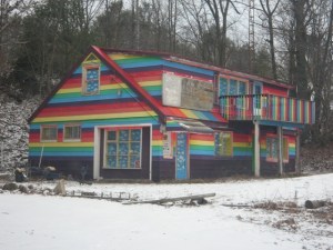 Sure it may look a bit decrepit and abandoned. But I'm sure the next Cabin in the Woods film isn't going to be set at this place. That is, unless who's killing everyone there is a big fan of Lisa Frank.