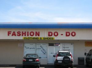 Basically this is the clothing store pertaining to wardrobe malfunctions. That, or designer clothes made from shit.