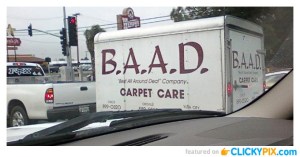 Gets its name from its slogan, "'Best All Around Deal' Company." Still, if you have "bad" in your business name, I'm sure people wouldn't want to buy it.