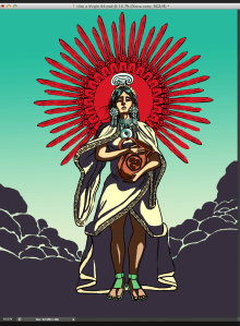Though Chimalma is best known for guiding the Aztecs from Aztlan, being Huitzilopochtli's shield bearer, and mother of Quetzelcoatl, she's little known for much else. Still, she either conceived the Feathered Serpent through swallowing a jade or sleeping with Mixcoatl after he shot an arrow between her legs. 