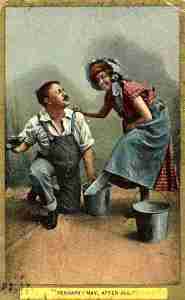 Then again, I'm not sure why her rag is up her skirt or why it's doing there. Seriously, why the hell is it there?