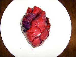 Hey, it's Halloween what do you expect a heart cake to look like this time of year! This isn't Valentine's Day, people!