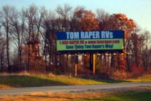 Now having your own name in the business is fine but not if your name is Raper. This is especially true when you sell RVs. 