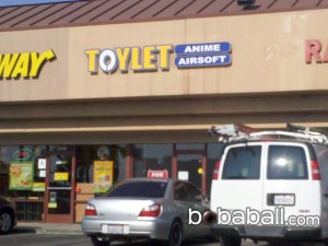 Where anime comics and airsoft make good company. Still, I could understand anime comics at least in manga form but airsoft guns? I mean how do you play paint ball when you're sitting on the commode? 