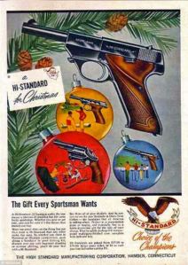 Yeah, I'm sure a gun would make a great Christmas gift. What the fuck am I saying? Of course, it doesn't! For God's sake, as Christmas gifts, guns are worse than puppies! Jesus Christ, why?