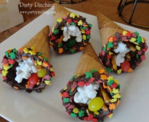 I'm sure that's all lined with chocolate and filled with popcorn, pretzels, and jelly beans. More of a classroom treat than anything.