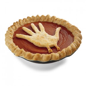 Of course, this person made a turkey by just tracing his or her hand and adding legs. Just like kids do with Thanksgiving craft projects in elementary school.