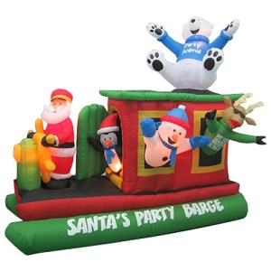 Let's hope nobody drinks too much eggnog, especially Captain Santa. Then again, I might watch out for the polar bear, too.