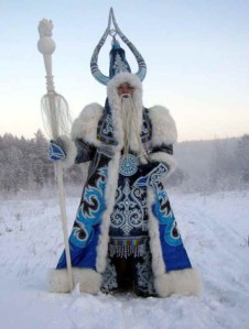 Instead of Santa Claus, Eastern Europe has a guy named Ded Moroz who shares many of the big guy in the red suit's characteristics. Of course, in his earliest tales, he's a cruel sorcerer who froze people and kidnapped children. And the parents had to give presents to him to get their kids back.