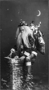 From Neatorama: "If Santa looked like that in modern Christmas movies, I think kids would stay up at night in horror rather than excitement as they went to bed expecting him to come down the chimney."