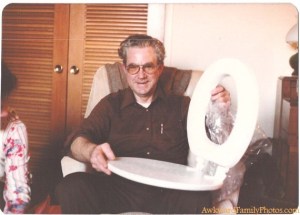 Nothing makes a grandfather feel old than getting a new toilet seat for Christmas. Still, pretty funny though.