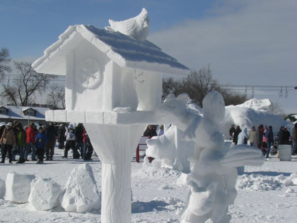 The Enchanting Winter Wonderland of Snow Sculpture | The Lone Girl in a ...