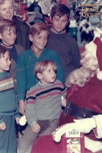 I'm sure little Scotty is afraid of Santa Claus and his older brother Billy is reveling in it as we speak.