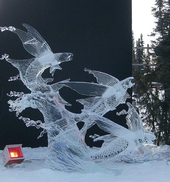 The Enchanting Winter Wonderland of Ice Sculpture | The Lone Girl in a ...