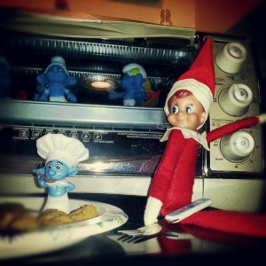 Of course, for his oven baked Smurfs entree in the toaster oven, Shrimpy will be assisted by traitorous Smurf Chef, "Cannibal."