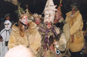 While Mummering is done in a lot of European countries and Newfoundland, it's very prominent in Latvia. Of course, it's basically a mix between Christmas caroling and trick or treating.