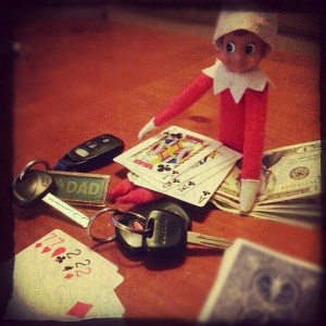 It's very unlikely that Mom's new Hyundai Elantra and Dad's Toyota Truck will never be seen again after this Christmas Eve. Still, I kind of suspect that Sugar Bear might be cheating or counting cards.