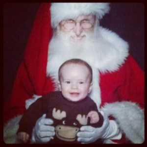 Yes, I'm sure that this babe will do nicely for being Santa Claus' next meal, literally. Santa always loves feasting on the fresh bodily flesh of innocent babies.