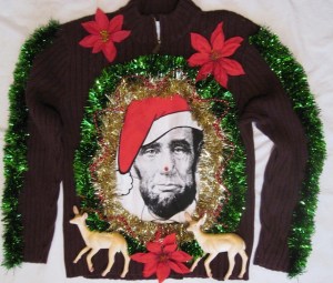 Seriously, I understand that Abraham Lincoln was a great American President who led the US while it was torn apart by civil war as well as has a very important person in American history. But what the hell does he have to do with Christmas?